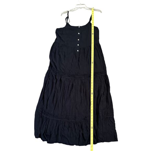 Lulus Favorite of the Day Tiered Maxi Dress Women XL Lined Black Boho Beach - Picture 6 of 11